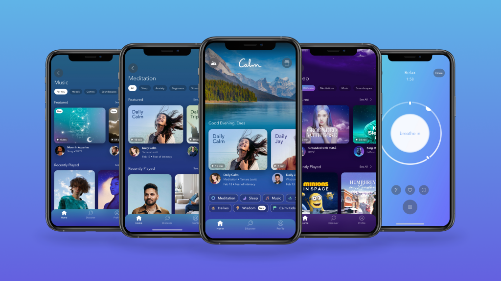 meditace proti úzkosti a stresu, appky na meditaci, mindfulness, calm