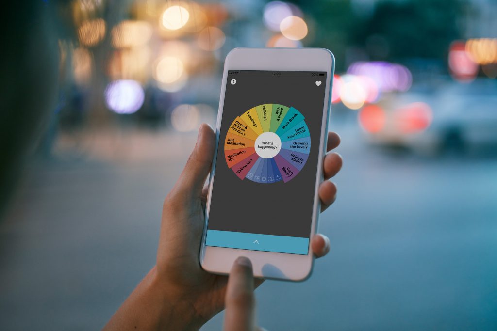 meditace proti úzkosti a stresu, appky na meditaci, mindfulness, buddhify